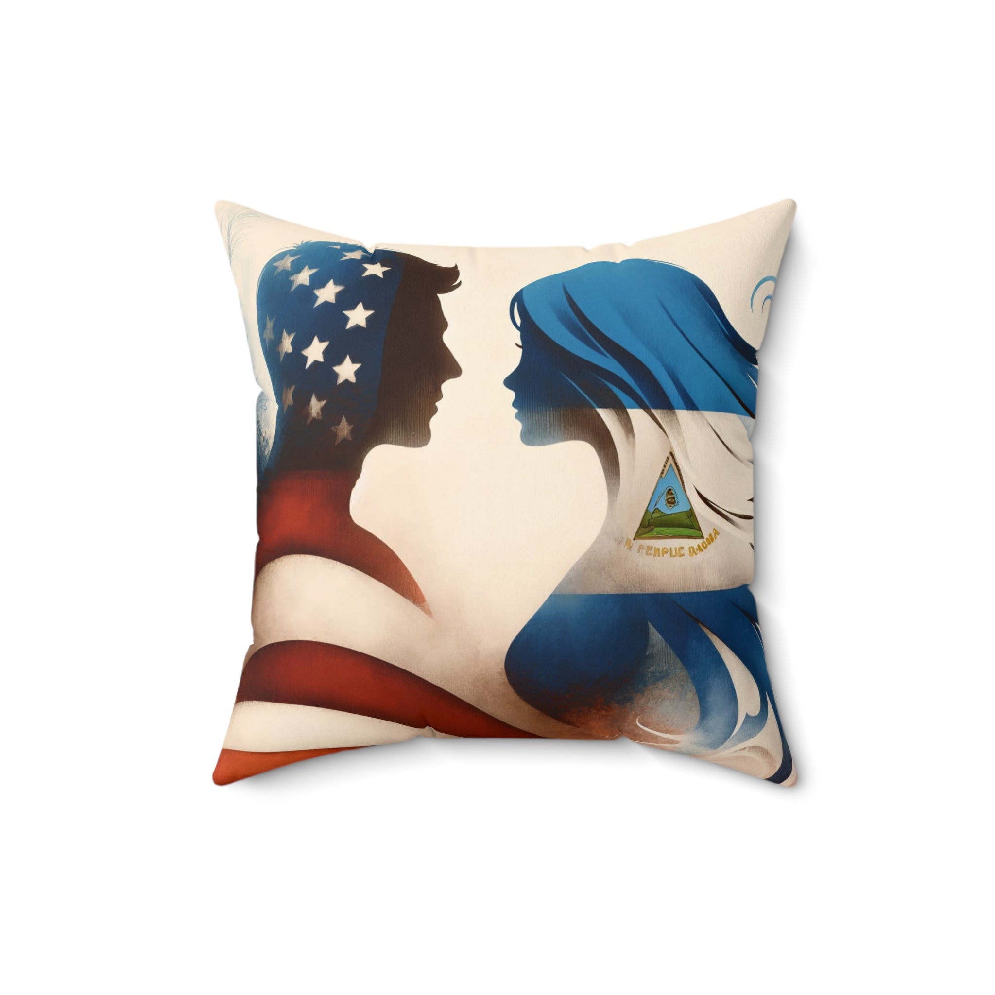 "Your World Life" Patriotic Couples Pillow | Personalized (Custom) Home Decor